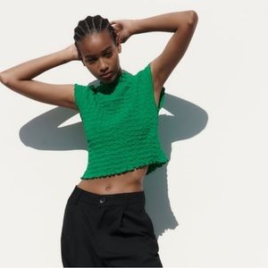 Zara Textured Top